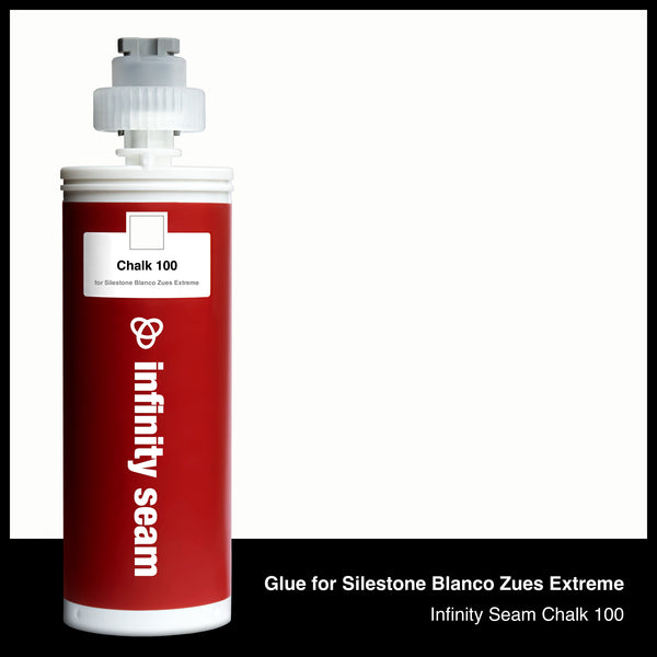 Glue color for Silestone Blanco Zues Extreme quartz with glue cartridge