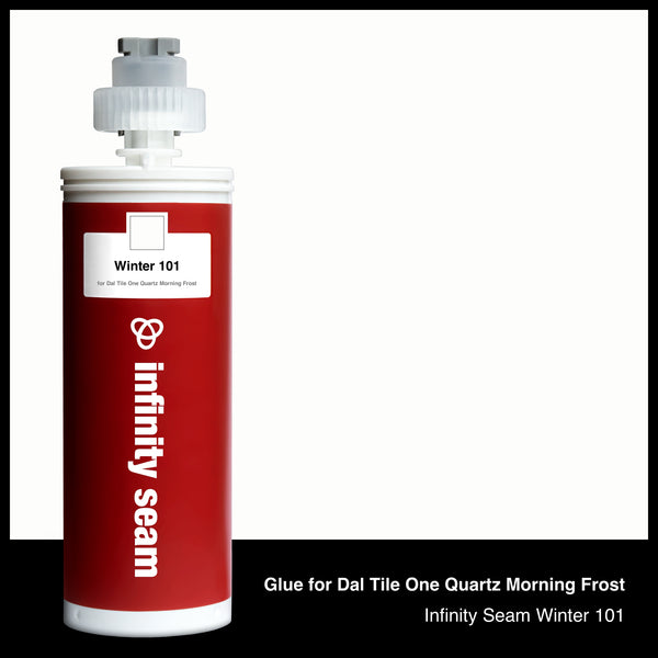 Glue color for Dal Tile One Quartz Morning Frost quartz with glue cartridge