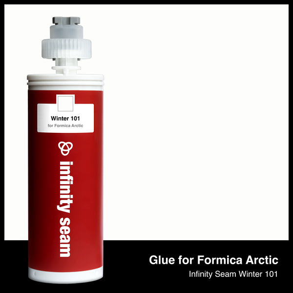 Glue color for Formica Arctic solid surface with glue cartridge