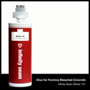 Glue color for Formica Bleached Concrete solid surface with glue cartridge