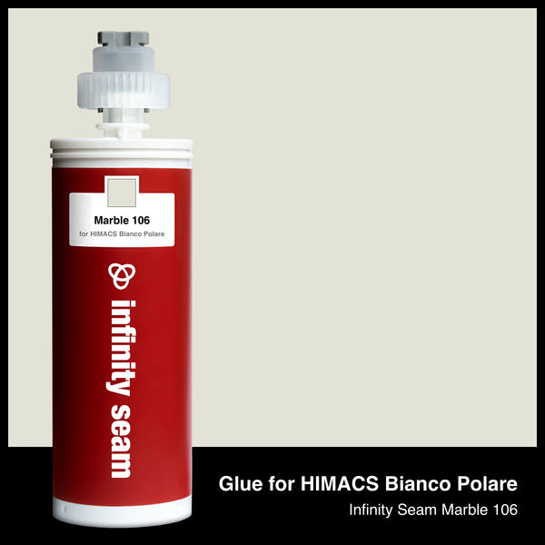Glue color for HIMACS Bianco Polare sintered stone with glue cartridge