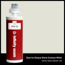 Glue color for Sinqua Stone Cyclone White quartz with glue cartridge