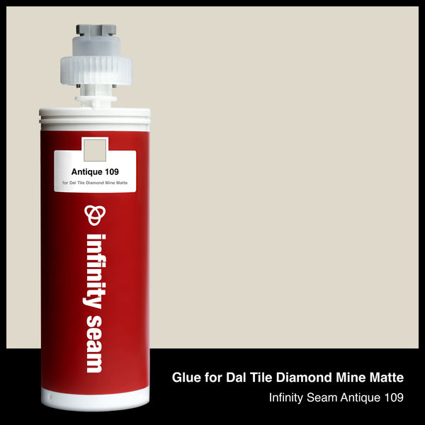 Glue color for Dal Tile Diamond Mine Matte porcelain with glue cartridge