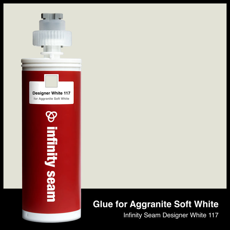 Glue color for Aggranite Soft White quartz with glue cartridge
