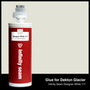 Glue color for Dekton Glacier sintered stone with glue cartridge