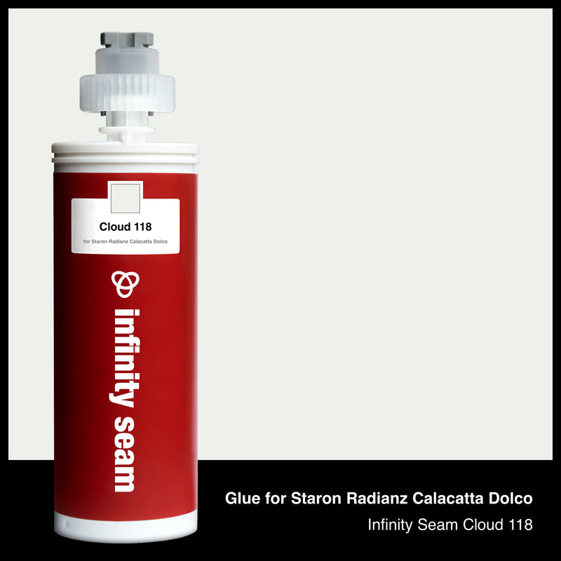 Glue color for Staron Radianz Calacatta Dolco quartz with glue cartridge