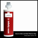 Glue color for Allen and Roth Platinum Sky solid surface with glue cartridge