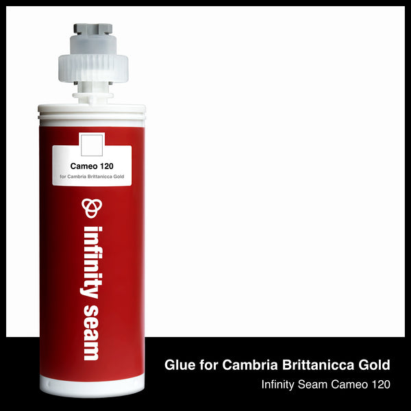 Glue color for Cambria Brittanicca Gold quartz with glue cartridge