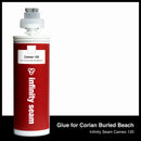 Glue color for Corian Burled Beach solid surface with glue cartridge