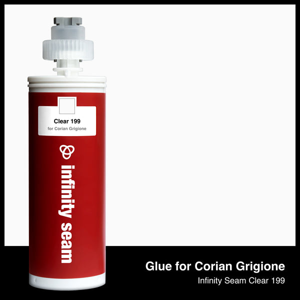 Glue color for Corian Grigione quartz with glue cartridge