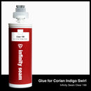 Glue color for Corian Indigo Swirl quartz with glue cartridge