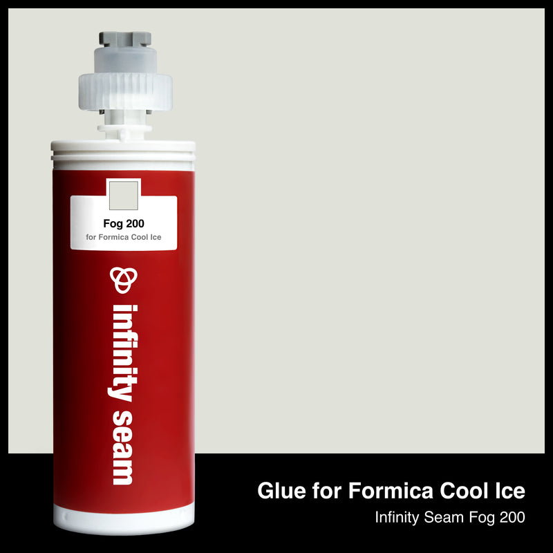 Glue color for Formica Cool Ice solid surface with glue cartridge