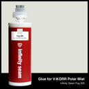 Glue color for V-KORR Polar Mist solid surface with glue cartridge