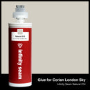 Glue color for Corian London Sky quartz with glue cartridge