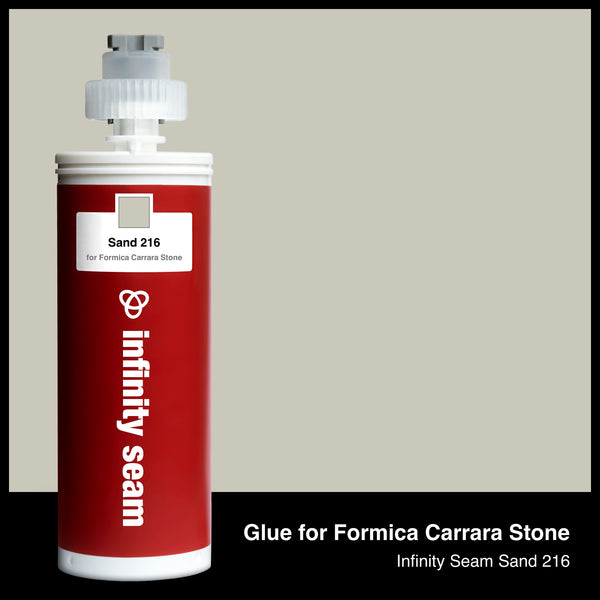 Glue color for Formica Carrara Stone solid surface with glue cartridge