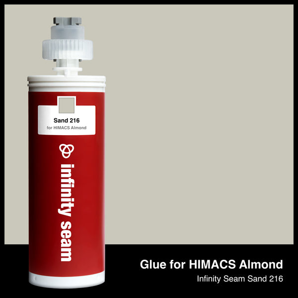 Glue color for HIMACS Almond solid surface with glue cartridge
