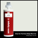 Glue color for Formica Deep Blue Ice solid surface with glue cartridge