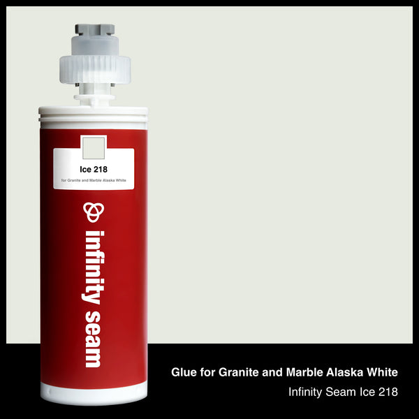 Glue color for Granite and Marble Alaska White granite and marble with glue cartridge