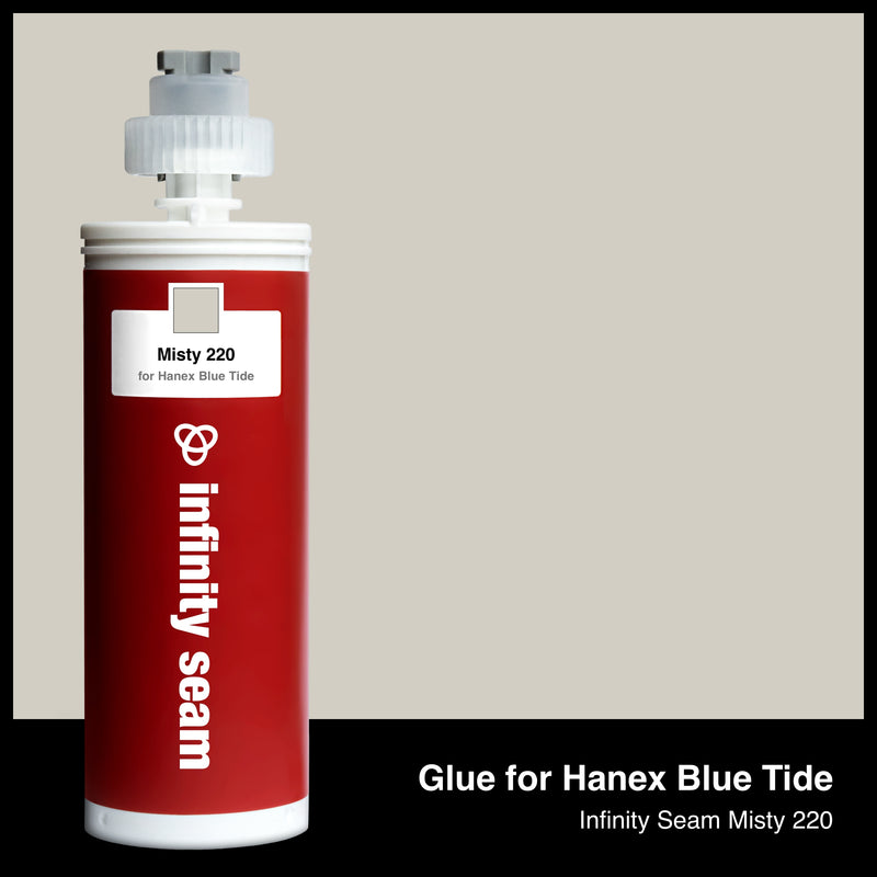 Glue color for Hanex Blue Tide solid surface with glue cartridge