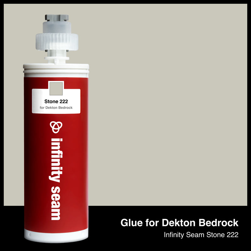 Glue color for Dekton Bedrock sintered stone with glue cartridge