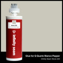 Glue color for Q Quartz Bianco Pepper quartz with glue cartridge