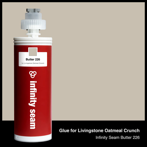 Glue color for Livingstone Oatmeal Crunch solid surface with glue cartridge