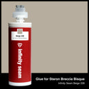 Glue color for Staron Breccia Bisque solid surface with glue cartridge