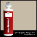 Glue color for Corian Antique Pearl quartz with glue cartridge