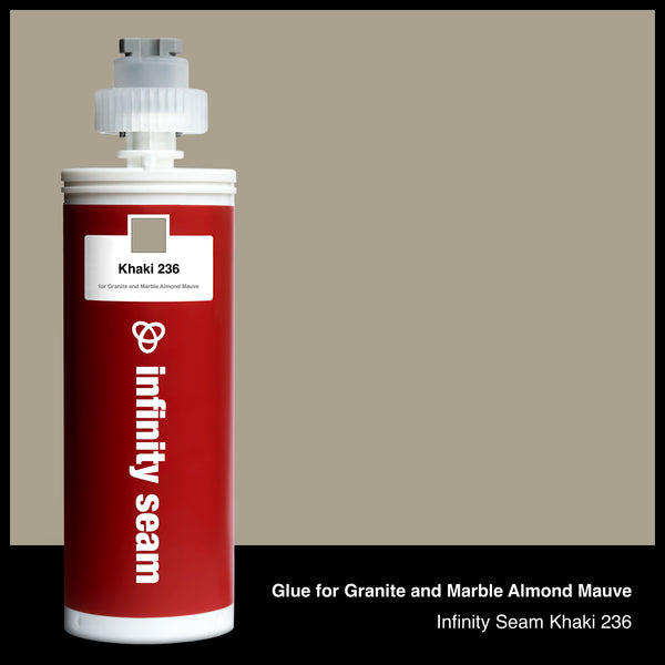 Glue color for Granite and Marble Almond Mauve granite and marble with glue cartridge