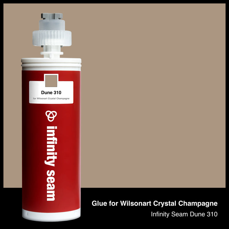Glue color for Wilsonart Crystal Champagne solid surface with glue cartridge