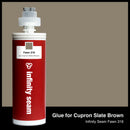 Glue color for Cupron Slate Brown solid surface with glue cartridge