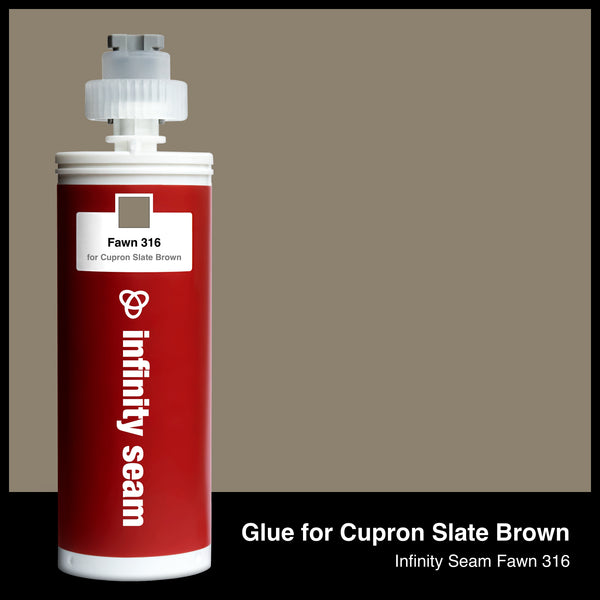 Glue color for Cupron Slate Brown solid surface with glue cartridge
