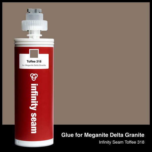 Glue color for Meganite Delta Granite solid surface with glue cartridge
