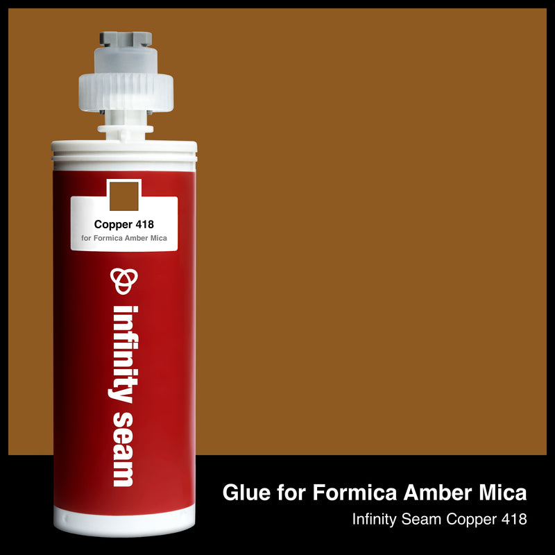 Glue color for Formica Amber Mica solid surface with glue cartridge