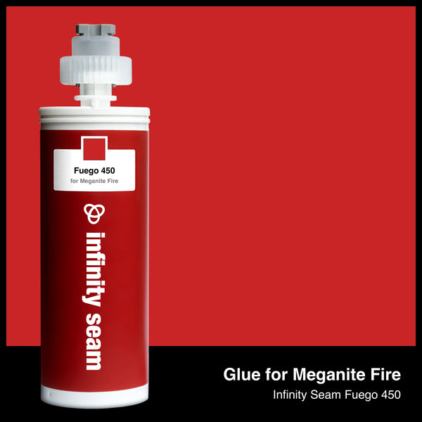 Glue color for Meganite Fire solid surface with glue cartridge