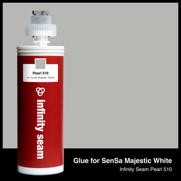 Glue color for SenSa Majestic White granite and marble with glue cartridge