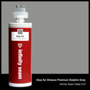 Glue color for Diresco Premium Dolphin Grey quartz with glue cartridge