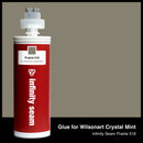 Glue color for Wilsonart Crystal Mint solid surface with glue cartridge