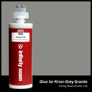 Glue color for Krion Grey Granite solid surface with glue cartridge