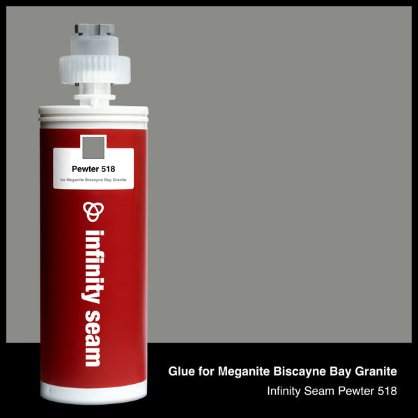 Glue color for Meganite Biscayne Bay Granite solid surface with glue cartridge