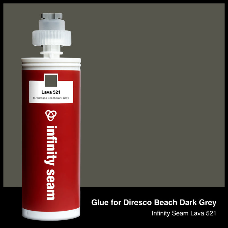 Glue color for Diresco Beach Dark Grey quartz with glue cartridge