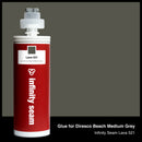 Glue color for Diresco Beach Medium Grey quartz with glue cartridge