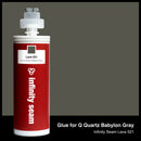 Glue color for Q Quartz Babylon Gray quartz with glue cartridge