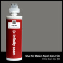 Glue color for Staron Aspen Concrete solid surface with glue cartridge
