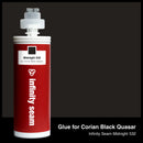 Glue color for Corian Black Quasar quartz with glue cartridge