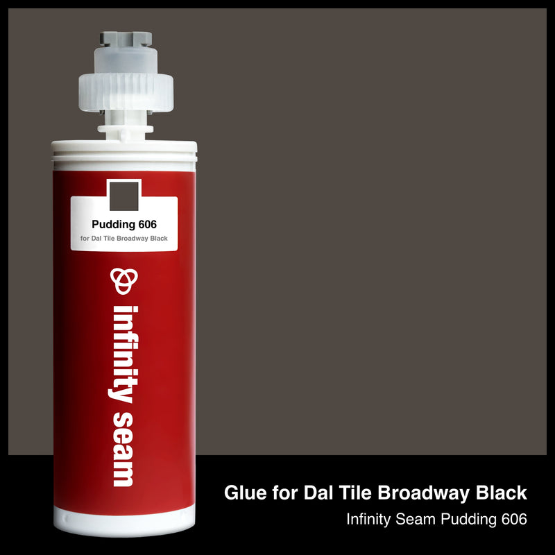 Glue color for Dal Tile Broadway Black porcelain with glue cartridge