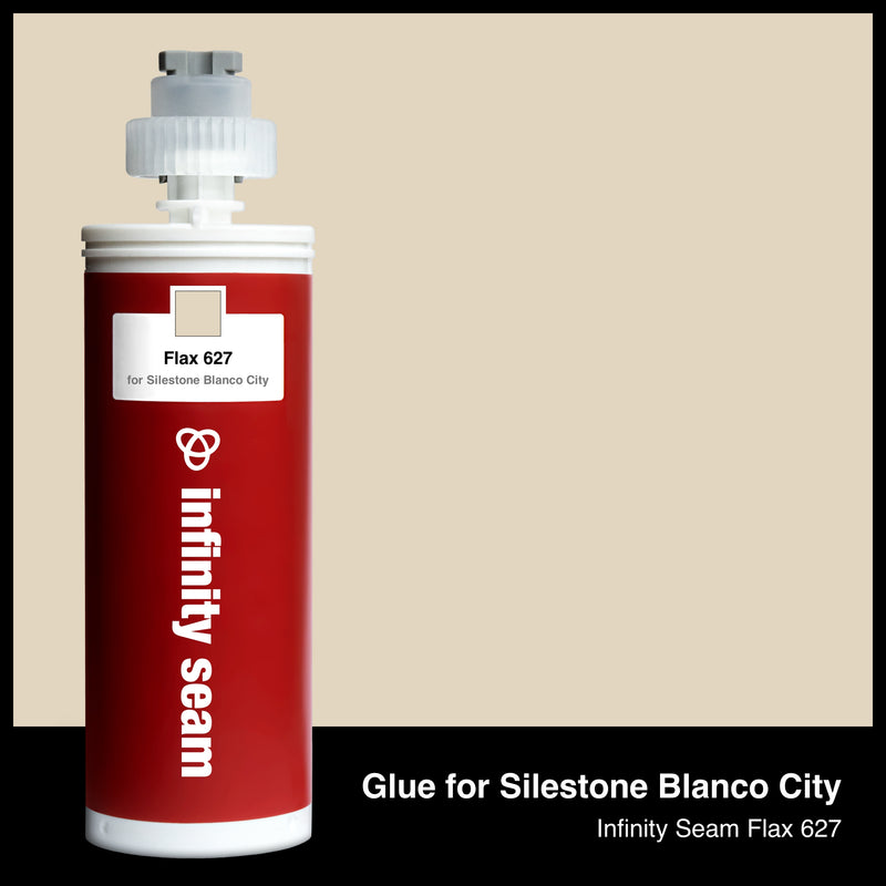 Glue color for Silestone Blanco City quartz with glue cartridge