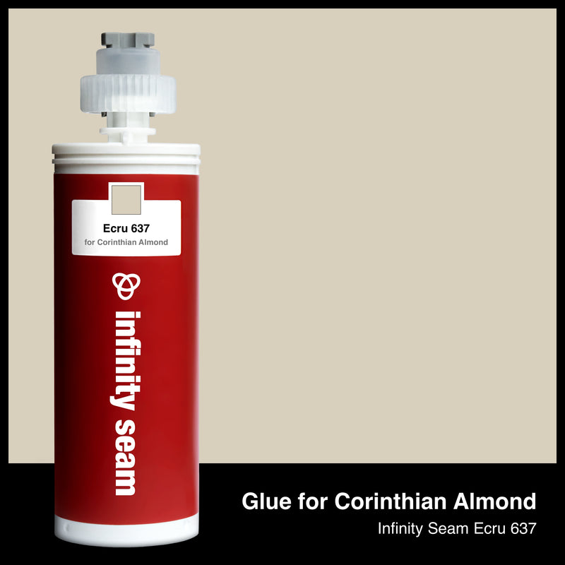 Glue color for Corinthian Almond solid surface with glue cartridge