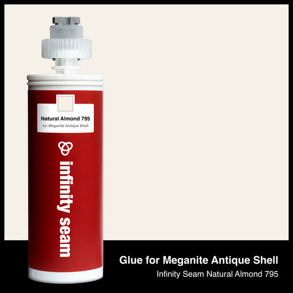 Glue color for Meganite Antique Shell solid surface with glue cartridge