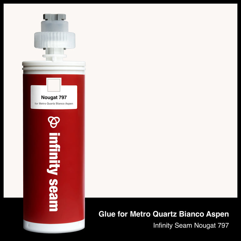 Glue color for Metro Quartz Bianco Aspen quartz with glue cartridge